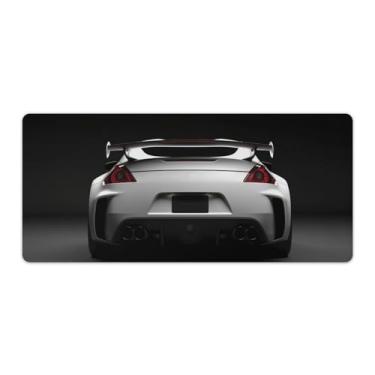 Imagem de JDM Car 370z Tapete de mesa traseiro clássico legal tapete de mouse pad antiderrapante grande material de escritório tapete de mesa de borracha impermeável para escritório jogo casa 40 x 90 cm