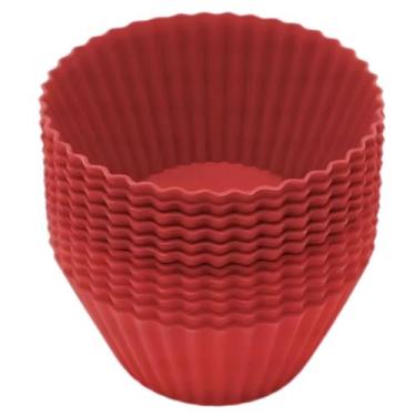 Imagem de Kit 6 Formas de Cupcake Bolo Muffin Redondas Silicone Mini C22019 - JW