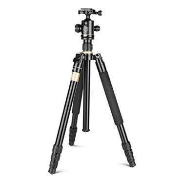 Imagem de uhyOHF Suporte extensível para projetor, leve, ajustável, suporte de chão, cabeça esférica giratória de 360° para câmera de projetor, com bolsa de transporte, suporte de parede (uma cor - liga de