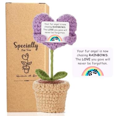 Imagem de VLOMOT Pet Loss Sympathy Gift - Positive Crochet with Heart-Warming Card - Pet Memorial Gifts for Grieving Friends in Memory of Dog Cat