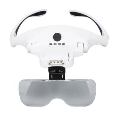 Imagem de Acouto Lupas de Bandana Recarregáveis ​​com 4 Luzes LED e 5 Lentes Intercambiáveis ​​para Trabalho Próximo