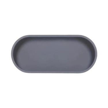 Imagem de Bandeja Oval De Silicone Para Banheiro, Bandeja Decorativa Para Armaze
