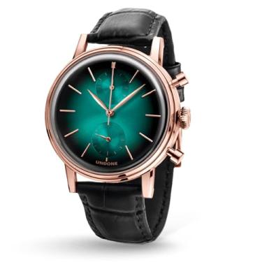 Imagem de UNDONE URBAN Relógio masculino vintage, esportivo, Mr. Bones and Mystique Collections, relógio de pulso de 40 mm, resistente à água, híbrido, flyback, cronógrafo com caixa de aço inoxidável e lente de