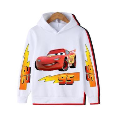 Imagem de Moletom Infantil Disney Cars Lightning McQueen, Conjunto Casual De Des