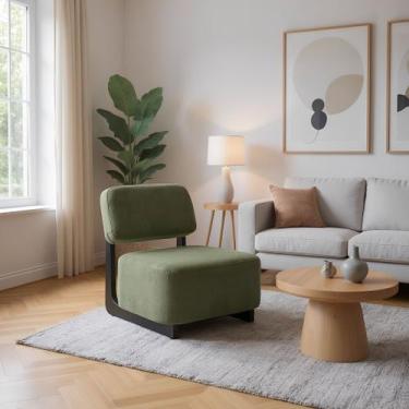 Imagem de Poltrona Molise Revestidos em Tecido Bouclê 77x65x75,5cm - Rivatti