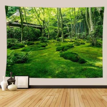 Imagem de Tapeçaria, árvores florestais, paisagem, parede, 150x130cm, microtecid