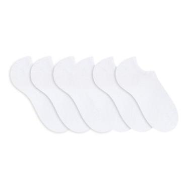 Imagem de Kit com 6 Meias Sapatilha Selene 8065.001 Algodão, Branco, 39/43