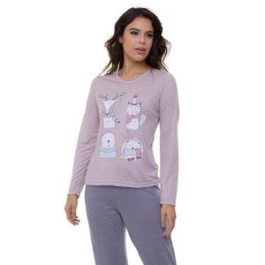 Imagem de Pijama Longo Bichinhos Doce Luar 5220-Feminino