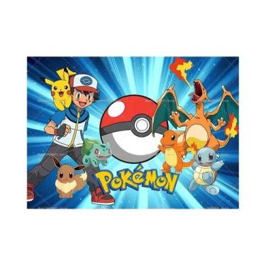 Imagem de Fundo Para Festa De Aniversário De Bebê Pikachu Pokémon, Decoração De 