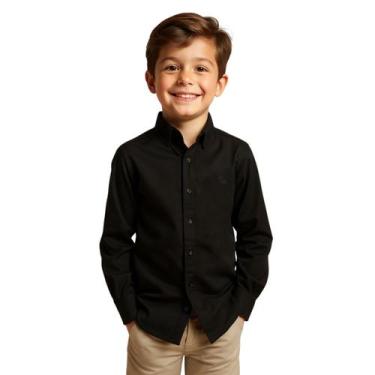 Imagem de Camisa Social Masculina Infantil Manga Longa Menino - Daze Modas, Pret