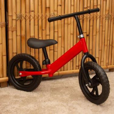 Imagem de Bicicleta Infantil Aro 12 Sem Pedal Balance Bike Vermelha Azul Importa
