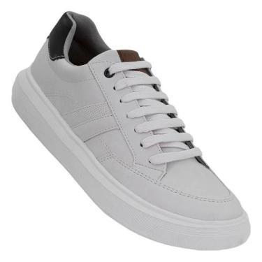 Imagem de Sapatênis Branco Cadarço  Freeland, Branco, 41