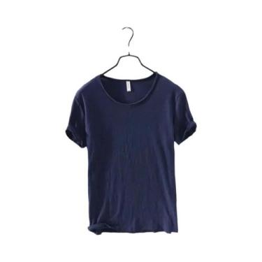 Imagem de Camiseta Masculina Slim-fit Retro De Algodão Com Acabamento Cru Leve E