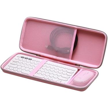 Imagem de XANAD Capa rígida para Logitech Pebble 2 Combo/Keys 2 K380s / K380 teclado + Logitech Pebble Mouse (rosa)