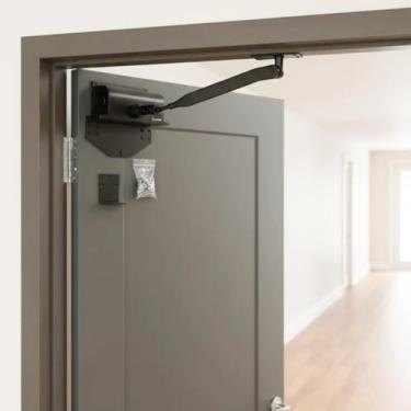 Imagem de Liger Fechador Automático de Porta Hidráulico – Preto Fechamento suave | Kit completo com ferragens