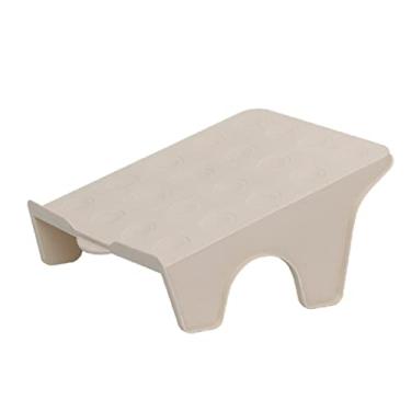 Imagem de HHHJQFAAT Suporte de sapato, 12 peças de armazenamento sapateira quarto economia de espaço casa dormitório artefato armazenamento sapato economia de espaço, antiderrapante (cor: bege) (bege)