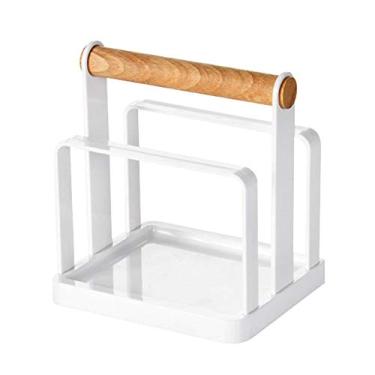 Imagem de Organizador de plástico multicamadas, acessórios para casa, tampa de panela, escorredor de pratos, suporte vertical de armazenamento de toalhas, prateleira de tábua de cortar