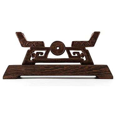 Imagem de U5GAAALPPQ9 Acessórios de mesa Suporte de espada de madeira maciça Samurai Suporte de Espada Katana Suporte de Espada Suporte de Espada