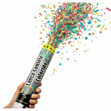Imagem de Lança Confetes Colorido Festas e Comemorações - Silverfestas