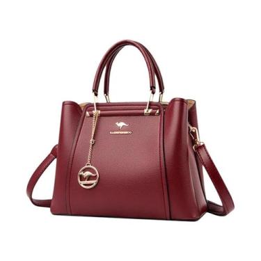 Imagem de Bolsa De Ombro De Couro Luxuosa De Grande Capacidade Para Mulheres, De