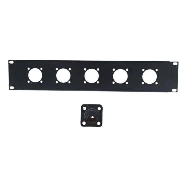 Imagem de Painel Régua Padrão Rack 19 2U Para 5 Camlook 400Amp 600V