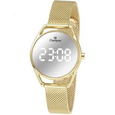 Imagem de Relógio Champion Feminino Digital Dourado Ch48206b