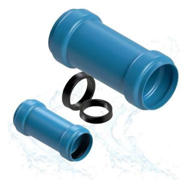 Imagem de Luva De Correr 50mm Azul Com Anel Irrigação - 3 Und - NoBrand