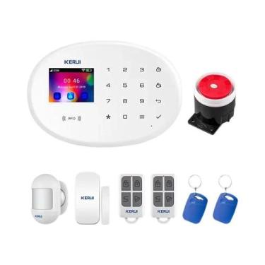 Imagem de Kit De Sistema De Alarme Inteligente WIFI GSM Com Sensor De Porta, Det