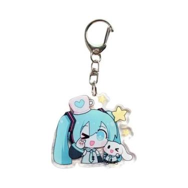 Imagem de Chaveiro De Acrílico Hatsune Miku Fofo, Pingente De Mochila De Anime, 