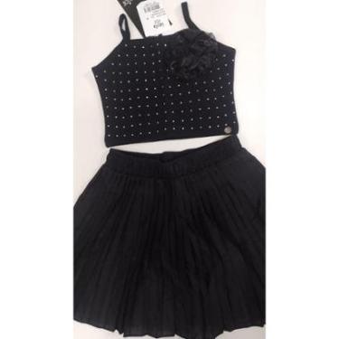 Imagem de Conjunto Infantil Menina Blusa Shorts Saia Verão LessaKids-Feminino