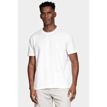 Imagem de Camiseta Aramis Texturizada Manga Curta Bordado Off White-Masculino