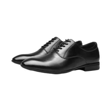 Imagem de Sapatos Oxford Masculinos De Couro Legítimo Respiráveis Com Cadarço Pa