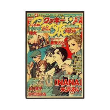 Imagem de Pôster Retro NANA Anime Em Papel Kraft, Adesivo Para Decoração De Bar 