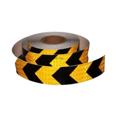 Imagem de Fita Adesiva Refletiva Impermeável De 5CM Para Caminhões, Trailers E V