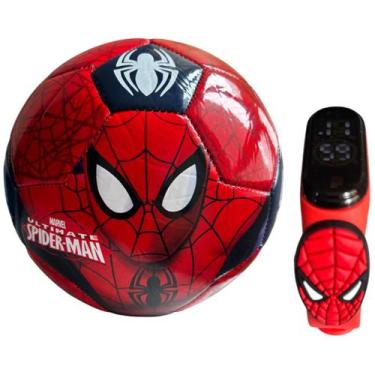 Imagem de KIT Bola + Relógio Homem Aranha-Smactudo-Touch Vermelho