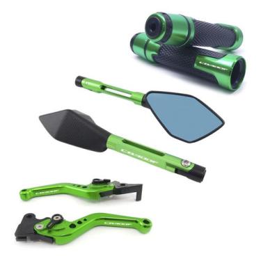 Imagem de Kit Manete Manopla Retrovisor Esportivo Cb300f Twister Laser - Special