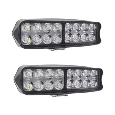 Imagem de Lanterna Frontal LED Super Brilhante 12V-80V Para E-bike, 2 Peças, Far
