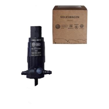 Imagem de Bomba Reservatorio Agua Limpador Parabrisa Fox Polo Golf Gol G5 G6 Ori