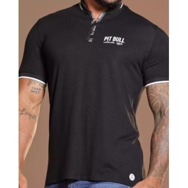 Imagem de Camisa Masculina Pitbull Lançamento Ref 87067, Preto, GG