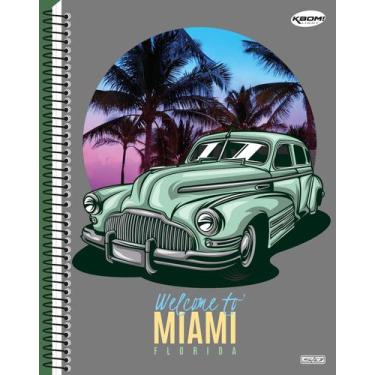 Imagem de Caderno Pequeno Espiral 1/4 KBOM Light 96 Folhas São Domingos, MIAMI