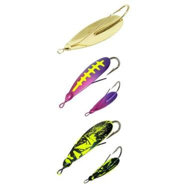Imagem de Kit 3 Iscas Colher c/ Anzol Reforçado Anti Enrosco LORI 1/2 6,5cm 14gr