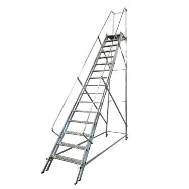 Imagem de Escada Plataforma em Aluminio 4M com 15 degraus ESCALEVE