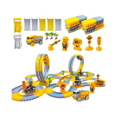 Imagem de Conjunto De Brinquedo Educativo De Trem Elétrico Com Pista Flexível Pa