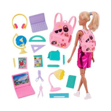 Imagem de Acessórios De Mobiliário Para Casa De Bonecas Barbie, Cama, Espelho, R