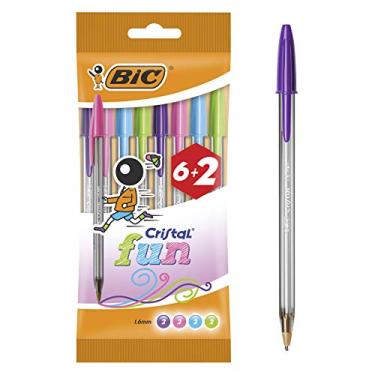 Imagem de BIC 8963811 – Pacote com 6 + 2 canetas, multicoloridas