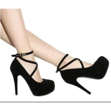 Imagem de Sapato Boneca Modarpe Meia Pata Salto Alto Fino Feminina M27