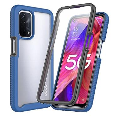 Imagem de For OPPO A54 5G / A74 5G / A93 5G / OnePlus Nord N200 5G Starry Sky Full Body Hybrid Shockproof Phone Case(Red)