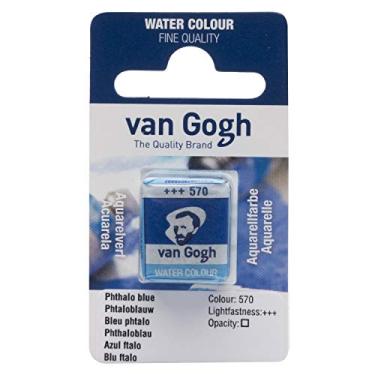 Imagem de Aquarela Pastilha Talens Van Gogh 570 Phthalo Blue 20865701