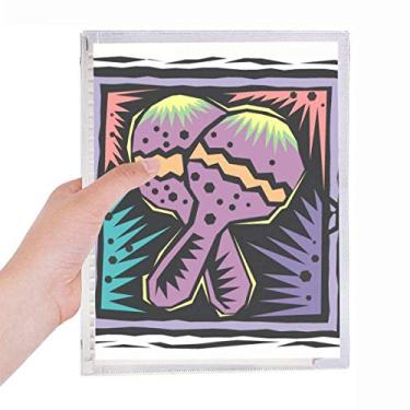 Imagem de Caderno de anotações com elementos culturais do México com raquete roxa