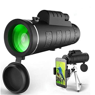 Imagem de Telescópio monocular de alta potência BAK4 HD Prisma claro e brilhante e lente FMC com suporte para smartphone e tripé à prova d'água para caminhadas, passeios turísticos